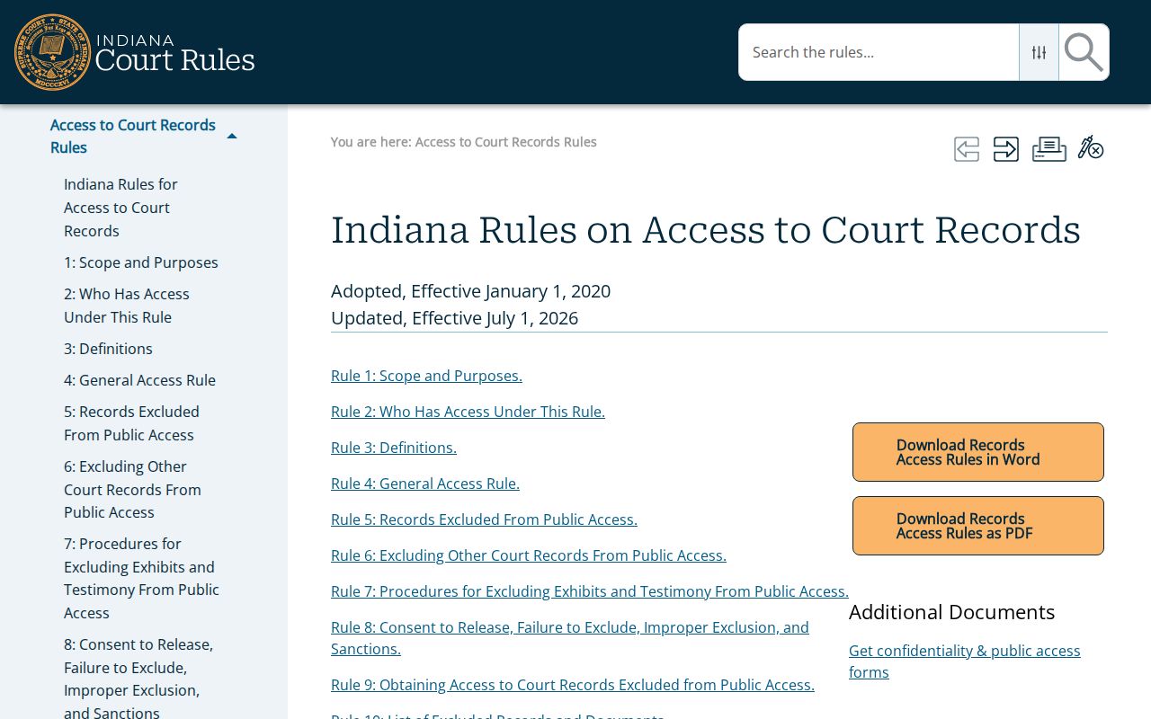 Jay County active warrant records under Indiana access rules