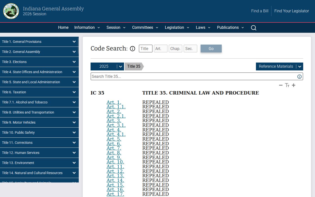 Jay County bench warrant Indiana criminal law reference